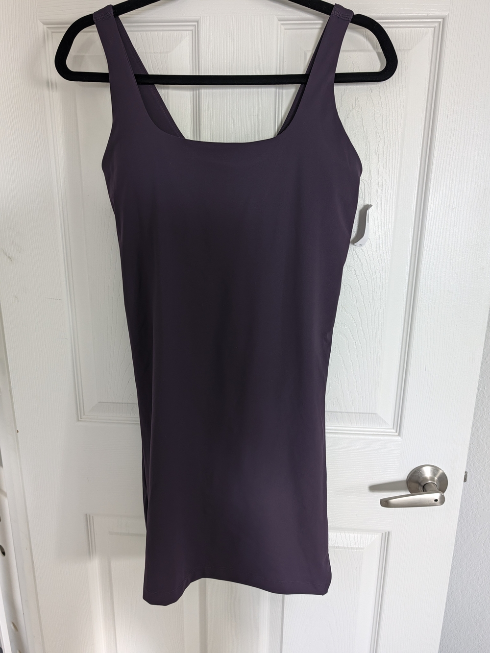 Women’s Sleeveless Scoop Neck Dress in Deep Plum by Old Navy